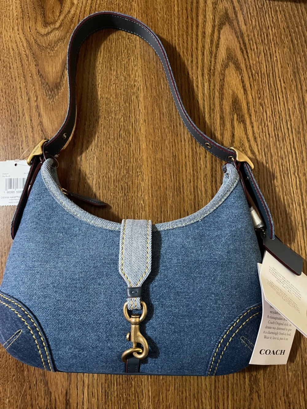 Coach  Hamptons Hobo Bag in denim - Picture 11 of 12